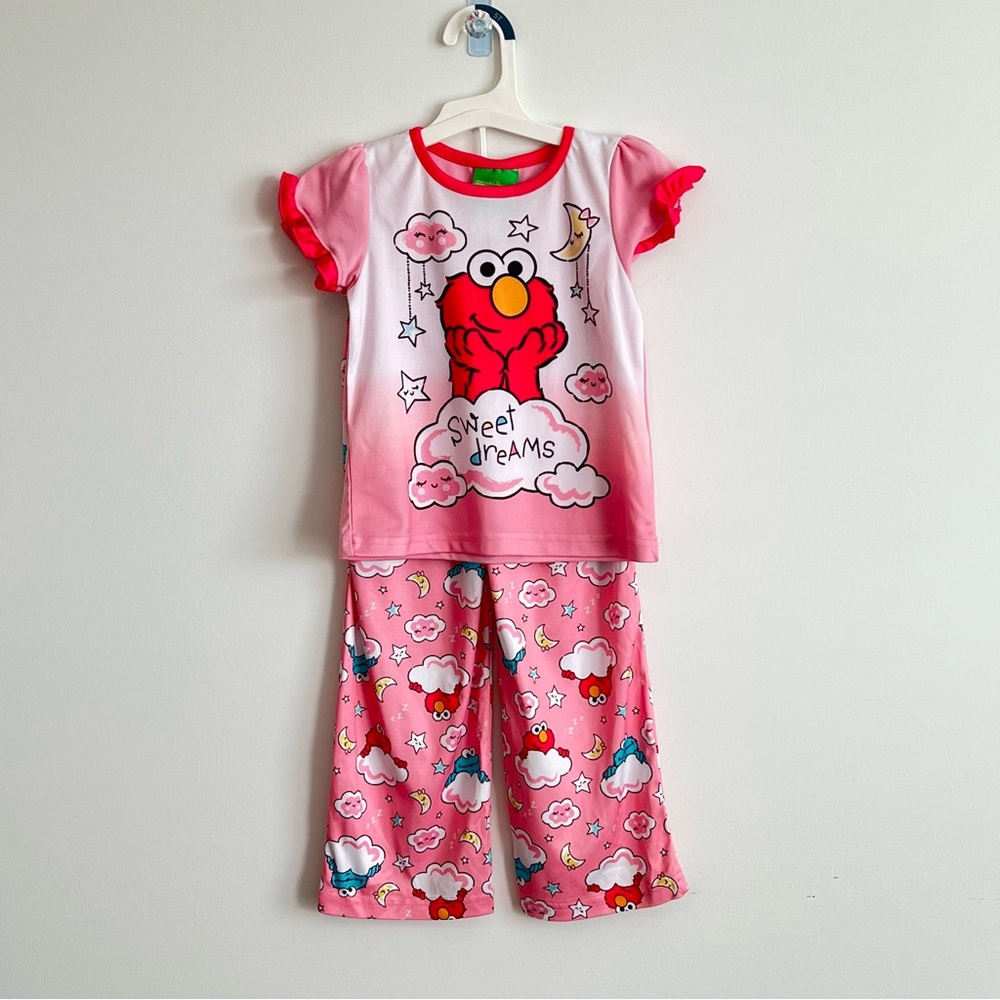 Sesame Street Elmo & Cookie Monster PJ set | 4T